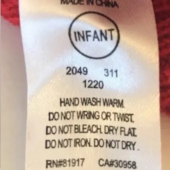 NWT Nike Red Infant Toque Ribbed Bonnet Winter Head Gear Unisex - Picture 5 of 5